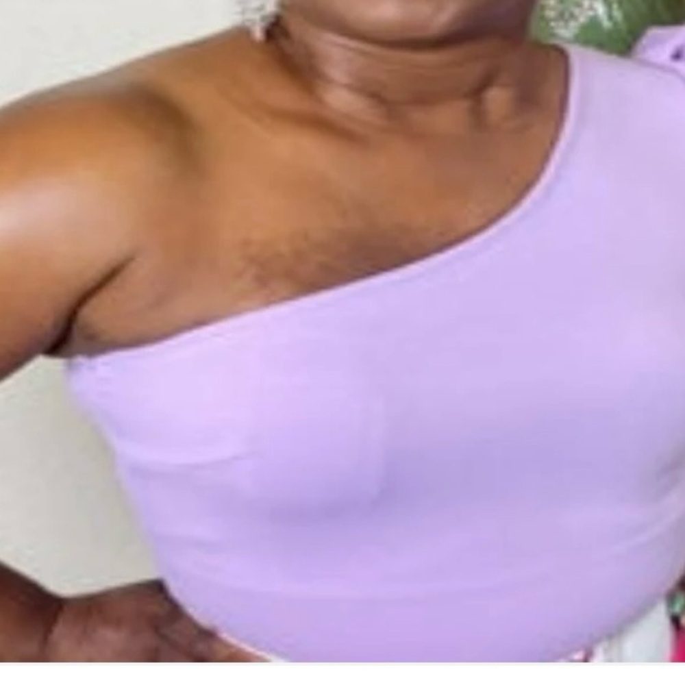 Lavender Asymmetrical Top